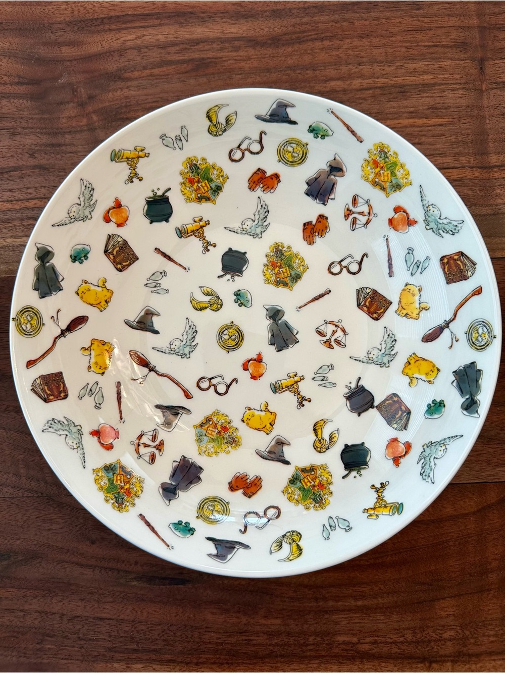 Rare Harry Potter White Ceramic Pasta Bowls- Set of 2